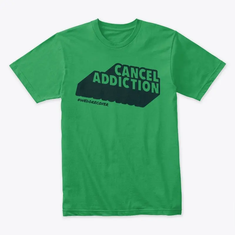 "Let's Cancel Addiction" Isometric Quote